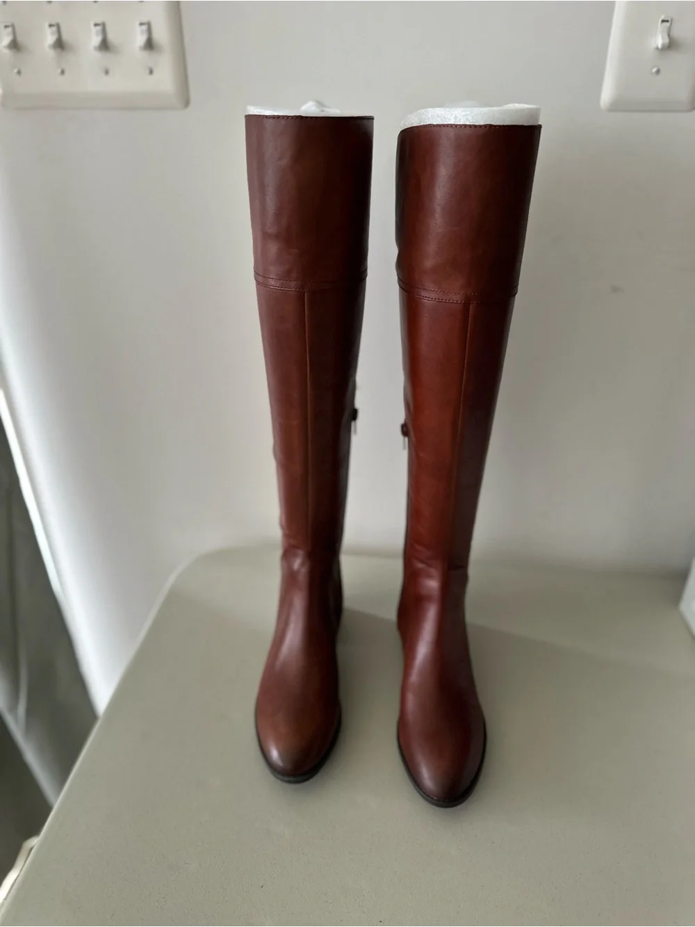 NIB Vince Camuto PEDRA Over the Knee Boots GINGERBREAD OTK 6.5M